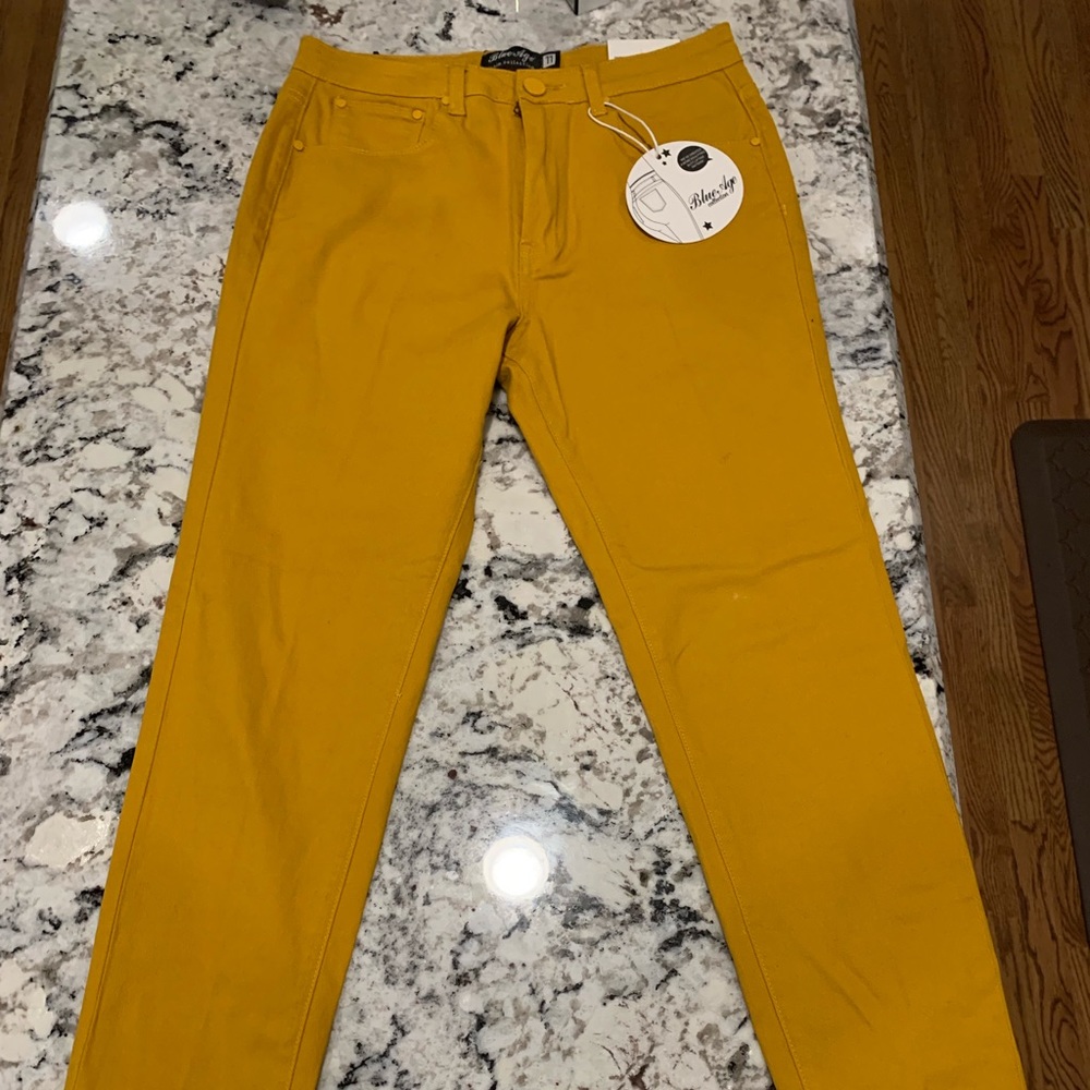 Mustard yellow skinny jeans